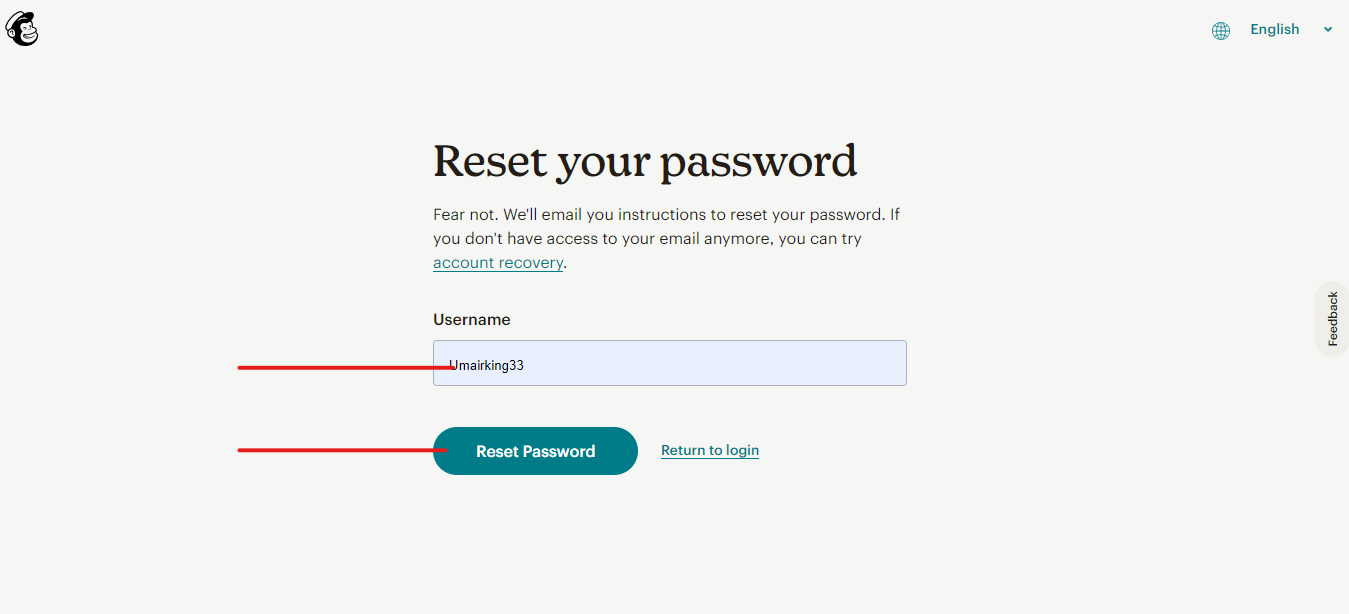 Mailchimp login