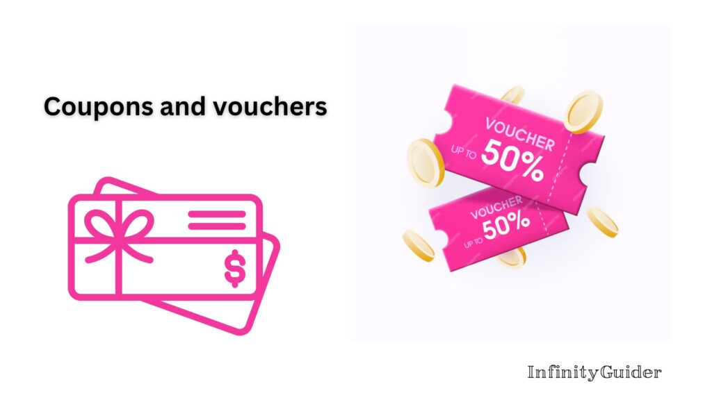 Coupons and vouchers sales promotion example