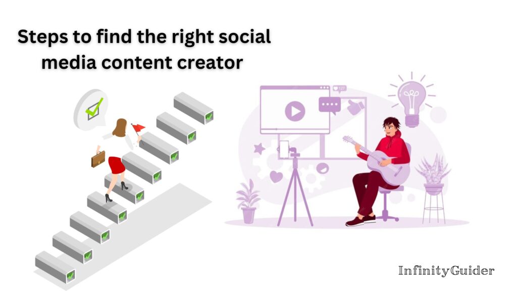 Steps to find the right social media content creator 