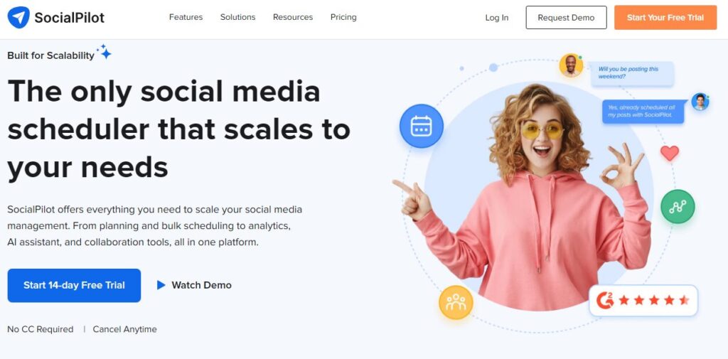 Social Pilot social media schedulers