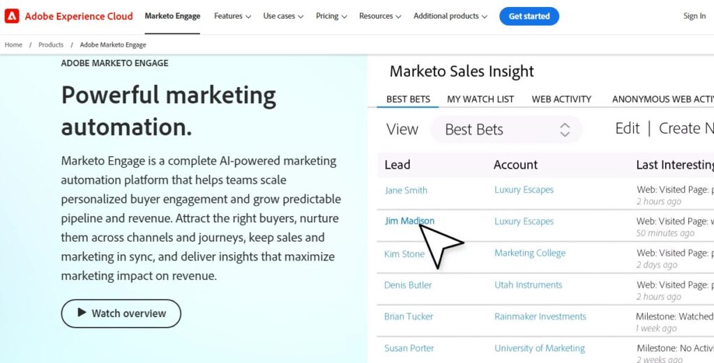 marketo aBest Email Automation Tools 